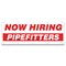 Signmission Now Hiring Pipefitters Banner Apply Inside Accepting Application Single Sided B-120-30290 - alternate 1